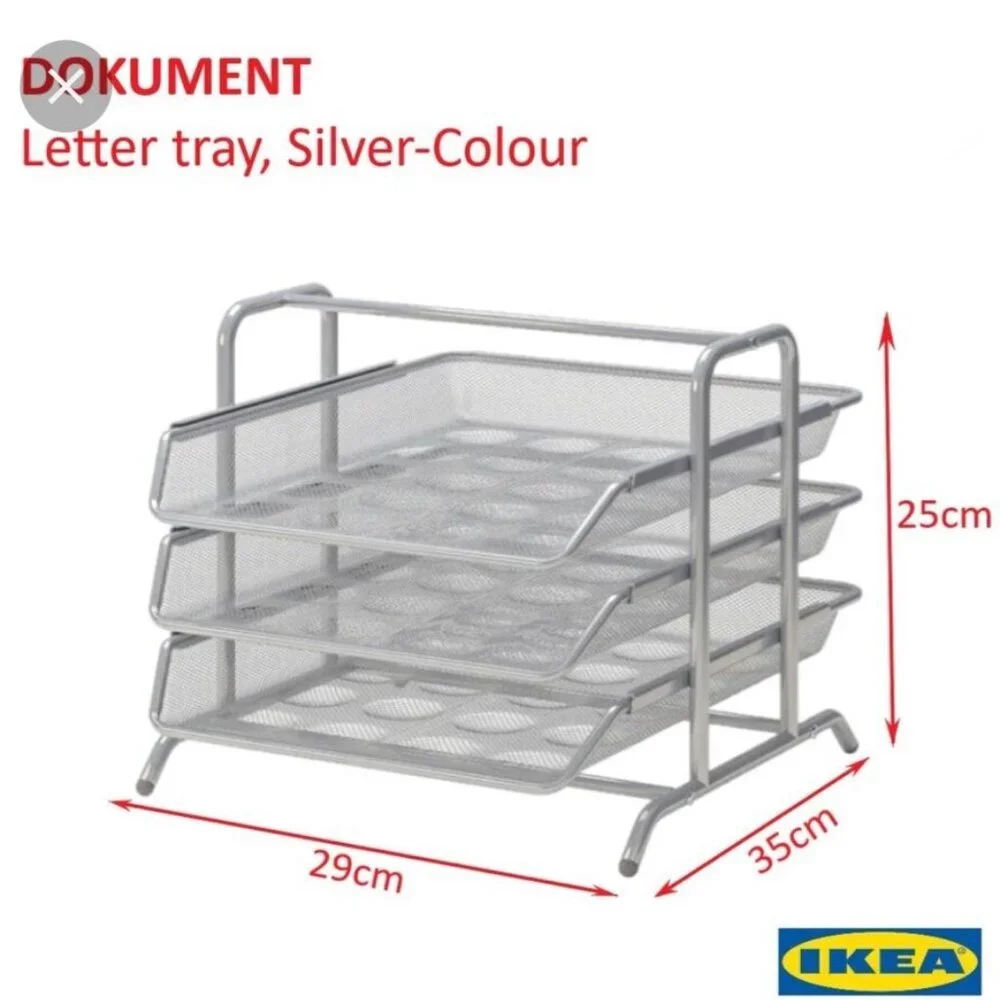 Ikea Dokument Silver Letter for Tray